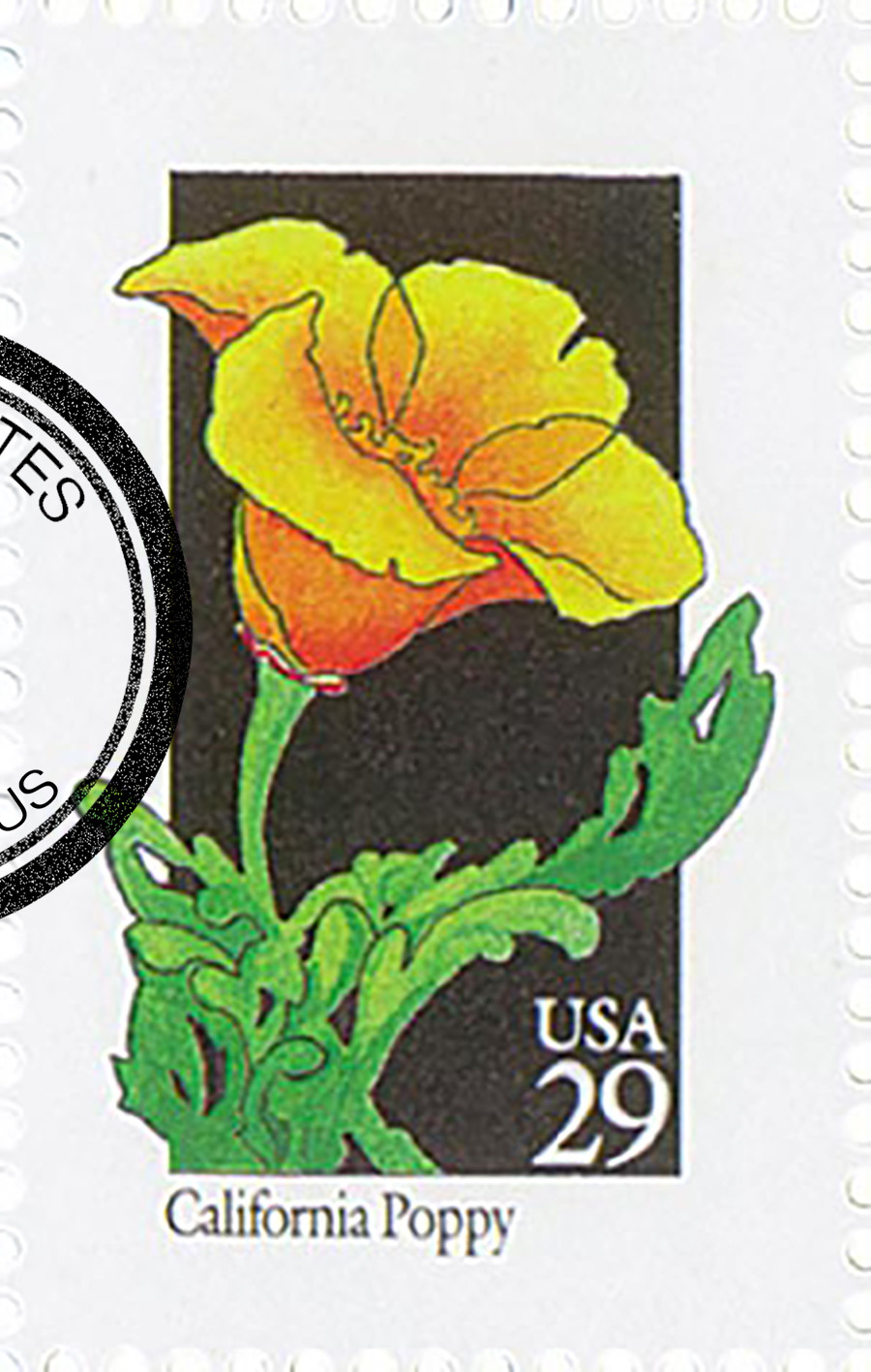 2651 - 1992 29c Wildflowers: California Poppy - Mystic Stamp Company