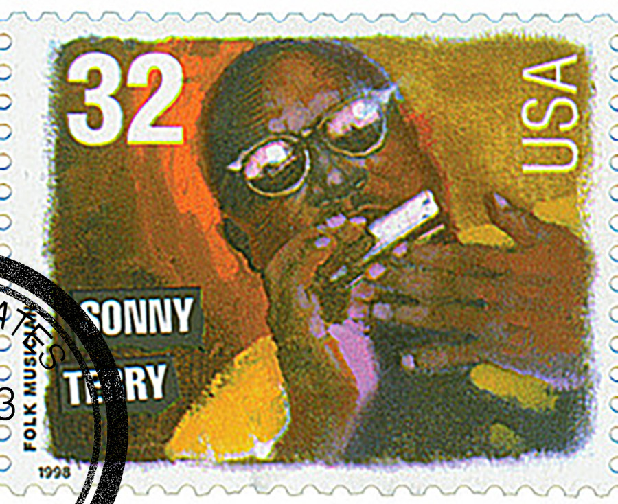 3214 - 1998 32c Folk Musicians: Sonny Terry - Mystic Stamp Company