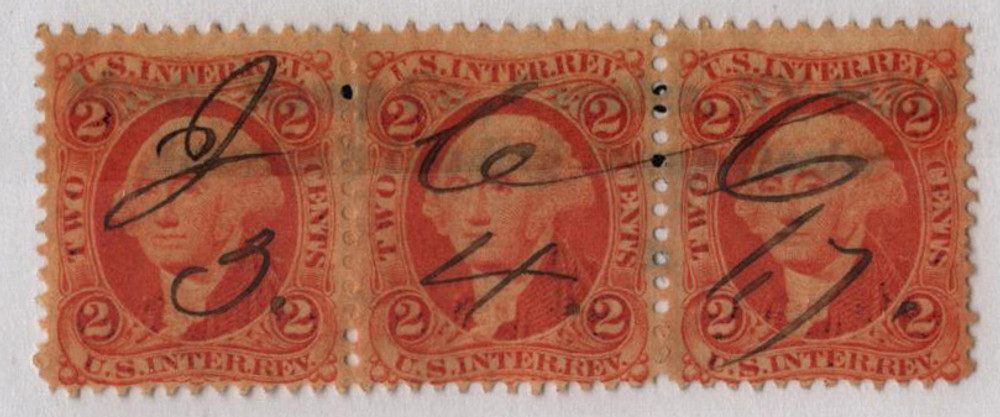 717994 -- Used Strip of 3 -- Used Stamp(s) -- small flaws