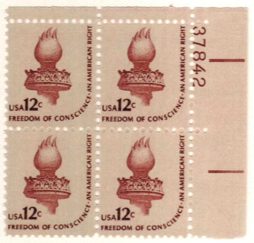 US Plate Block Stamp Scott# 1931a American Architecture MNH 1981