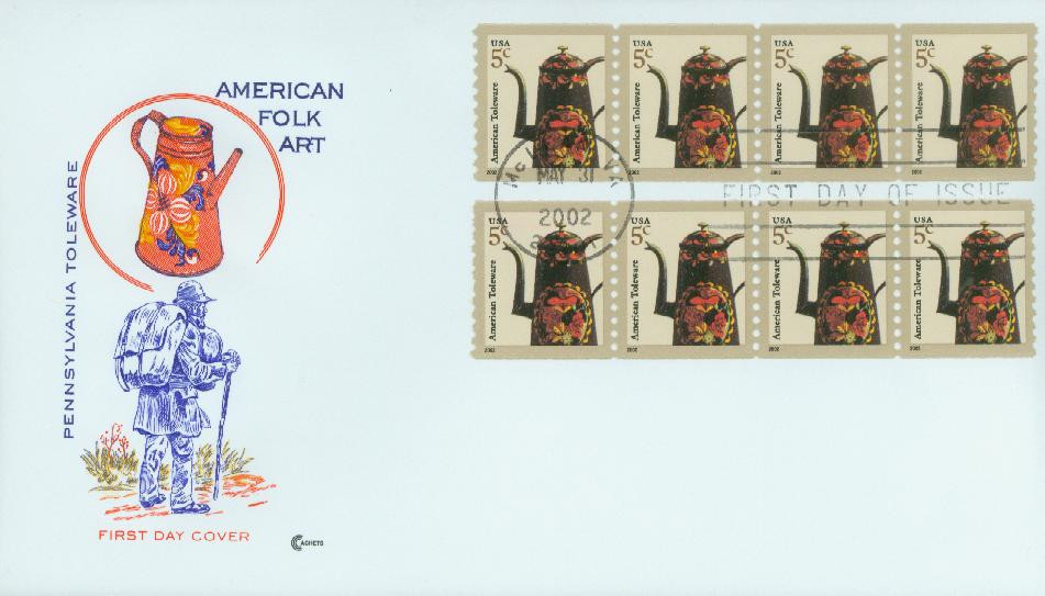 3612 - 2002 5c American Toleware - Mystic Stamp Company