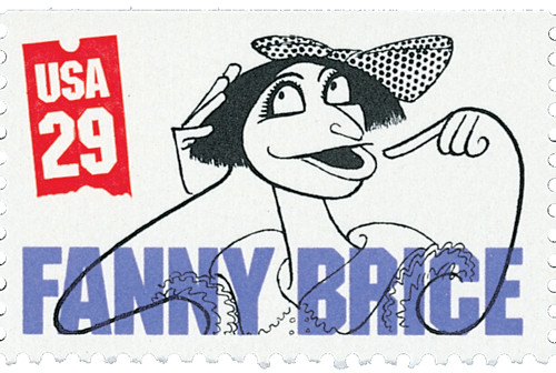 ★VIPレア【UKオリジVer2／Grant表記／PORKY刻印／マトA3B3】 2565 - 1991 29c Comedians: Fanny Brice - Mystic Stamp Company
