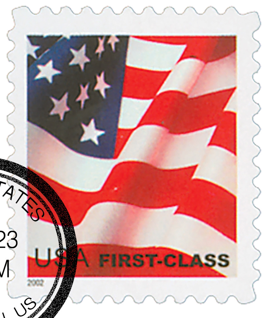 3621 - 2002 37c US Flag, Non-Denominated, Self-Adhesive - Mystic