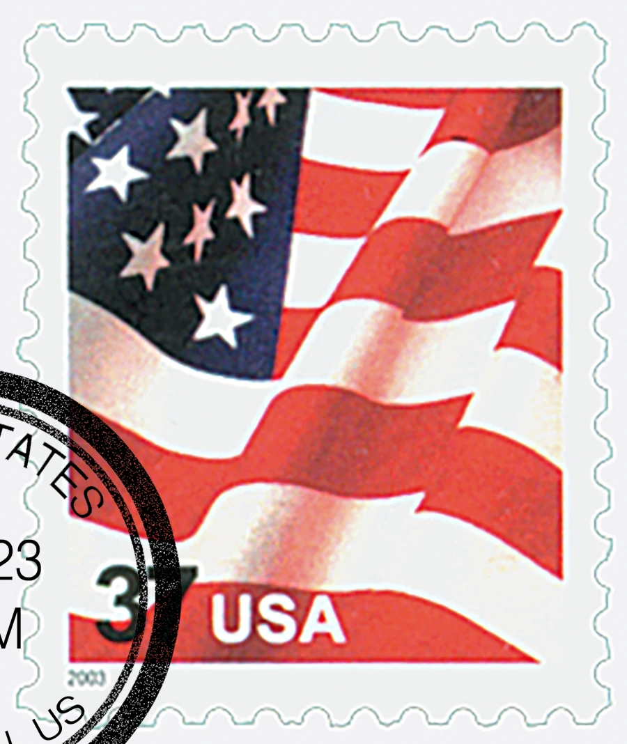 3629F - 2003 37c US Flag, Perf. 11.25 - Mystic Stamp Company