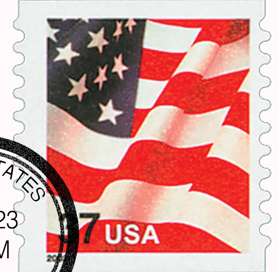 【限定2000部】Historic American Flags 豆本 3632 - 2002 37c US Flag, Vertical Perf. 9.75 - Mystic Stamp Company