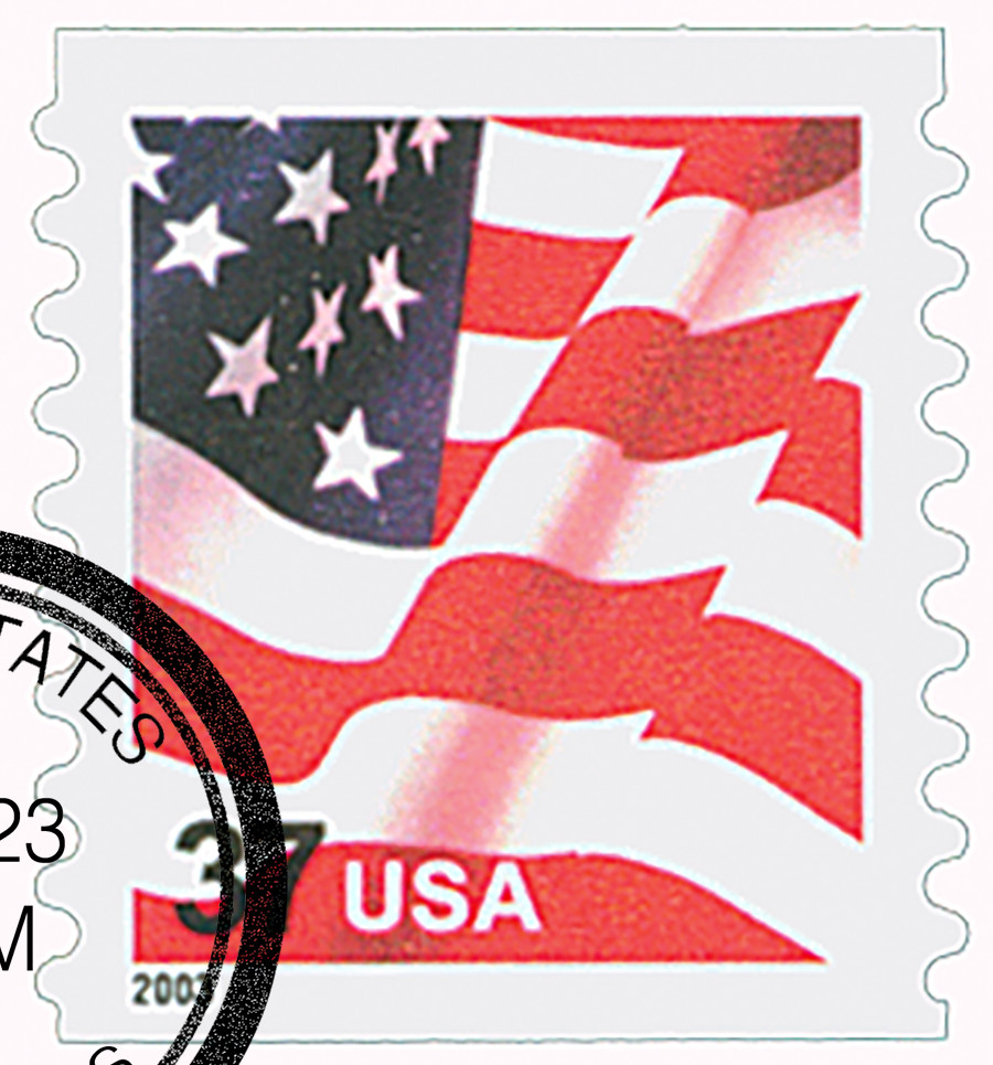 Vostok UNITED STATES STAMP ALBUM③ 3633A - 2003 37c US Flag, Perf. 8.5 - Mystic Stamp Company