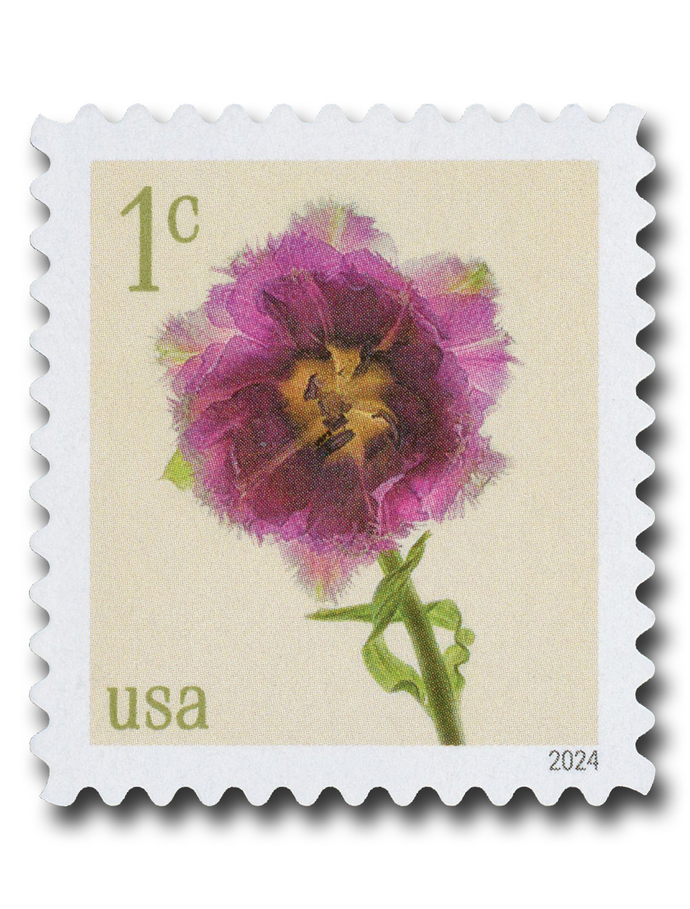 5897 - 2024 1c Fringed Tulip (from pane) - Mystic Stamp Company