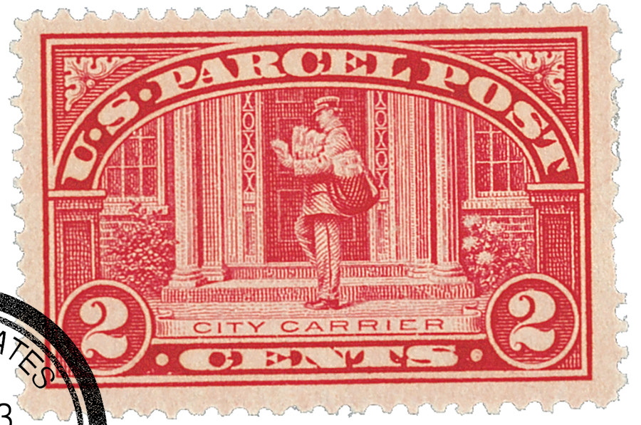 切手02 Q2 - 1913 2c Parcel Post, City Carrier - Mystic Stamp Company
