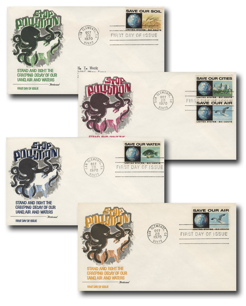 303622 -- Fleetwood First Day Cover Set -- First Day Cover