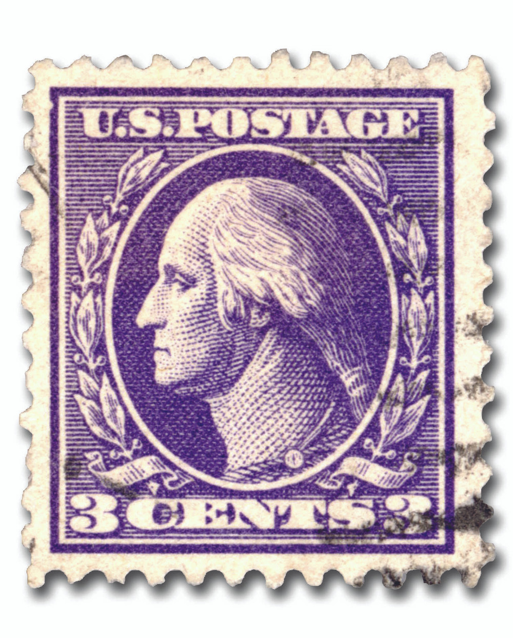 530 - 1918 3c Washington, Purple, Offset Printing