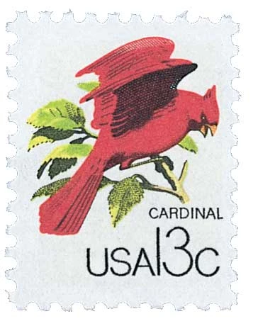 森紙17 1757a - 1978 13c CAPEX Wildlife: Cardinal - Mystic Stamp Company