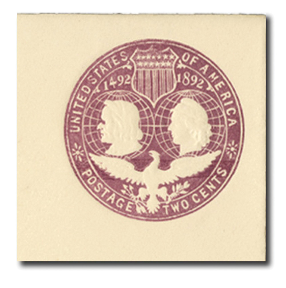 U349 - 1893 2c Violet, Stamped Envelope - Mystic Stamp Company