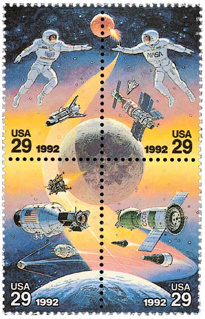 2631-34 - 1992 29c Space Accomplishments - Mystic Stamp Company