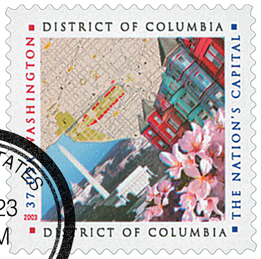 3813 - 2003 37c District of Columbia - Mystic Stamp Company
