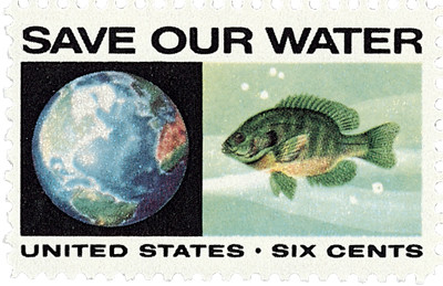 1412 - 1970 6c Anti-Pollution: Save Our Water - Mystic Stamp Company