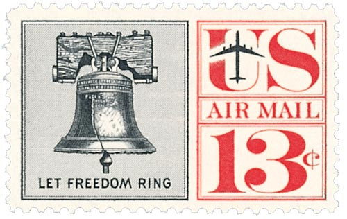 C62 - 1961 13c Liberty Bell - Mystic Stamp Company