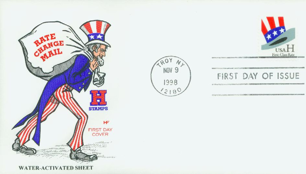 USPS UN 切手 1998年アンクル・サムの「H」プライムレート 匿名配送 USA-3269v__60688.1738102636.