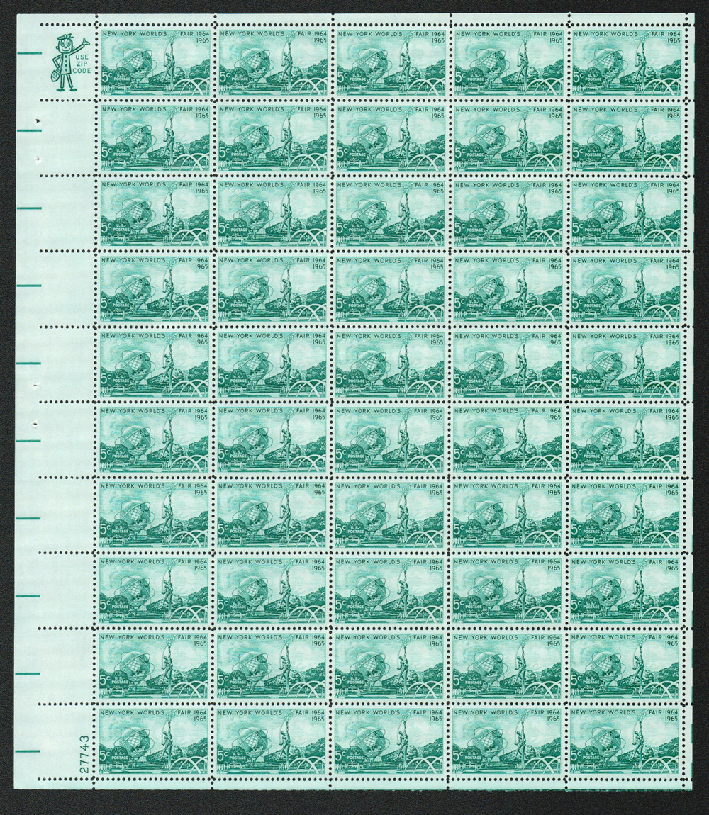 1244 - 1964 5c New York World's Fair - Mystic Stamp Company