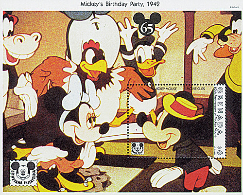 希少　80's ビンテージ Walt Disney プロダクション ミッキー MDS319B - 1993 Disney and Friends Commemorate Mickey's 65th