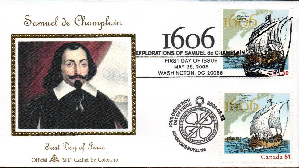 4073 - 2006 39c Samuel de Champlain - Mystic Stamp Company