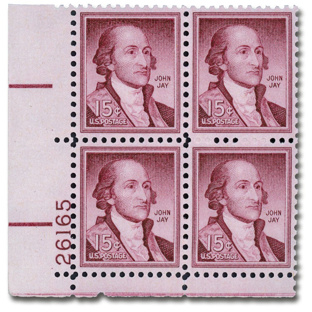 1046 - 1958 15c Liberty Series: John Jay - Mystic Stamp Company