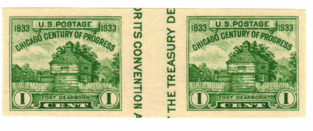 343079 -- Mint Vertical Gutter Pair -- Mint Stamp(s)