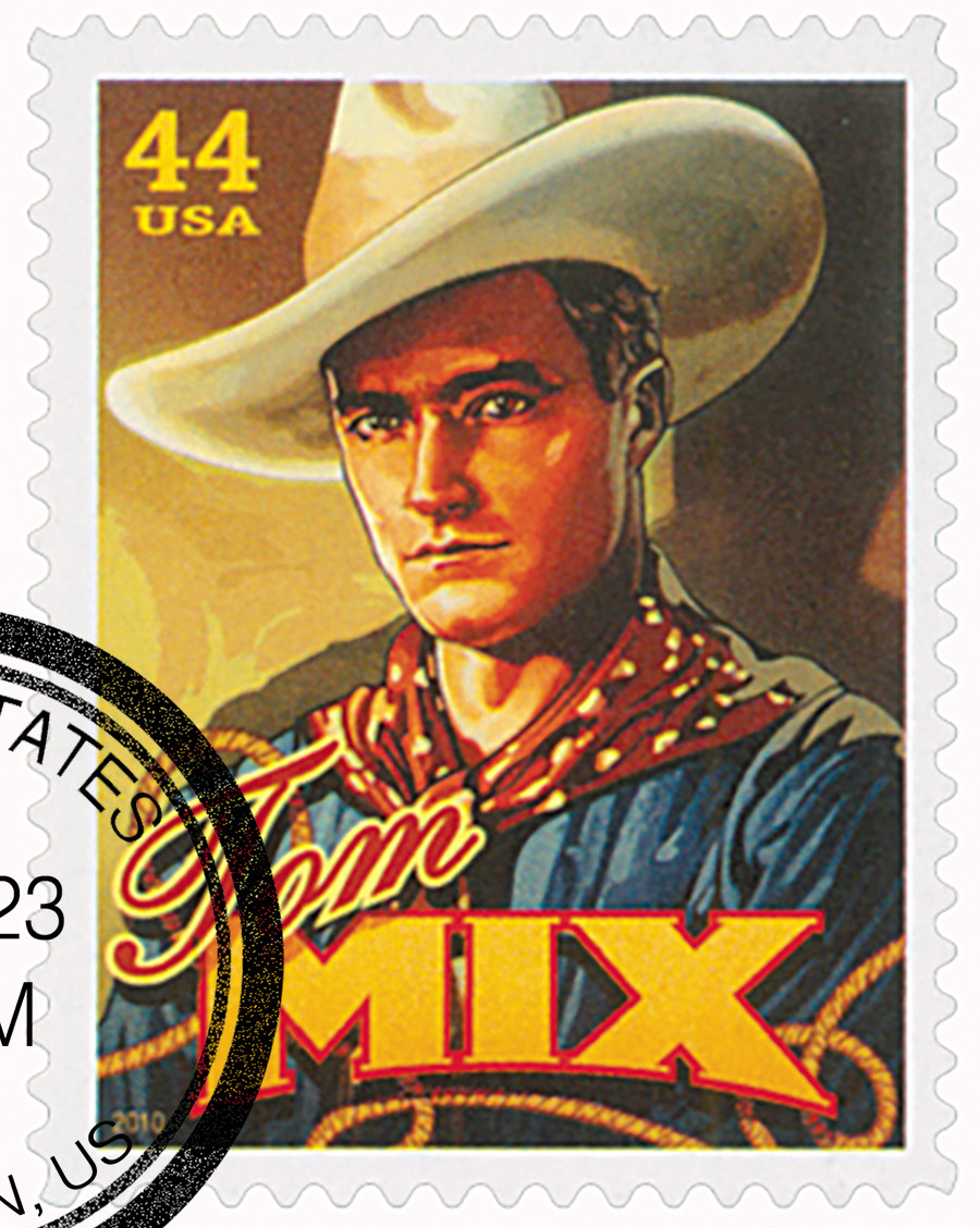 4447 - 2010 44c Cowboys of the Silver Screen - Tom Mix - Mystic
