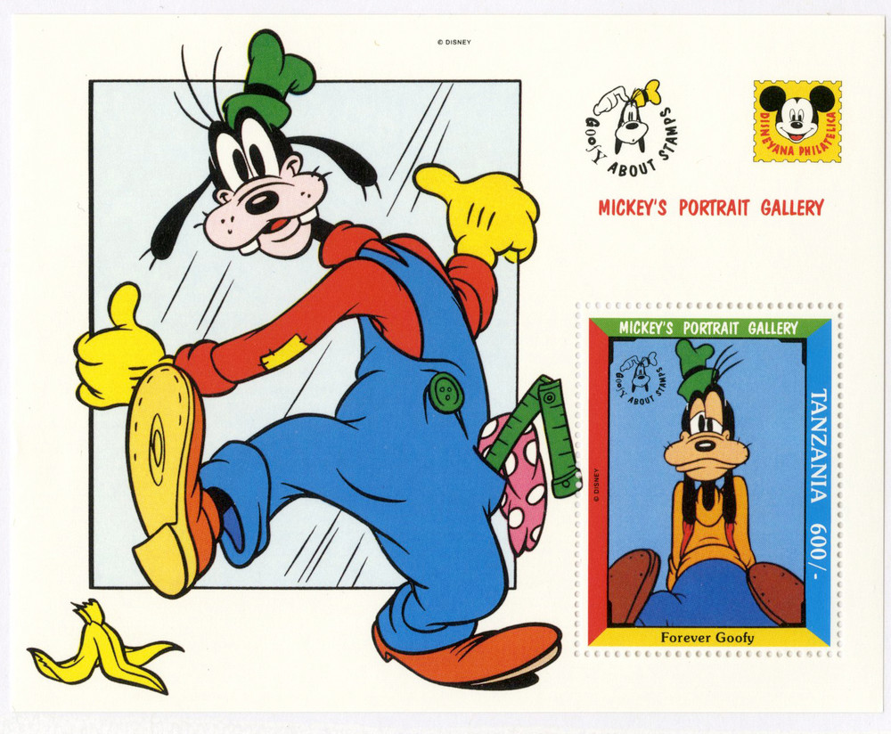 goofy様 MDS476B - Tanzania 1992 Forever Goofy, Mint S/S - Mystic Stamp Company