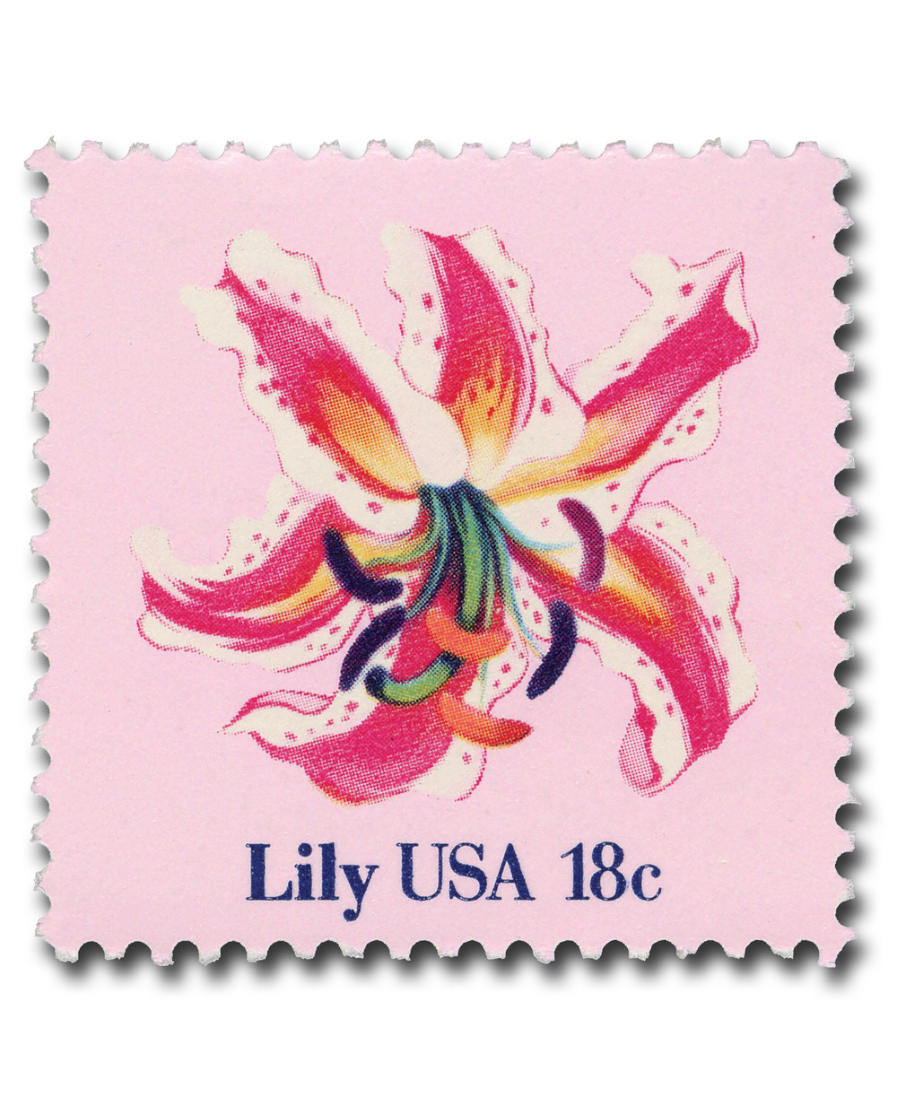 Lilyページ 1879 - 1981 18c Flowers: Lily - Mystic Stamp Company