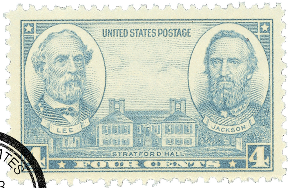 788 - 1937 4c Generals Robert E. Lee & Andrew Jackson, Gray