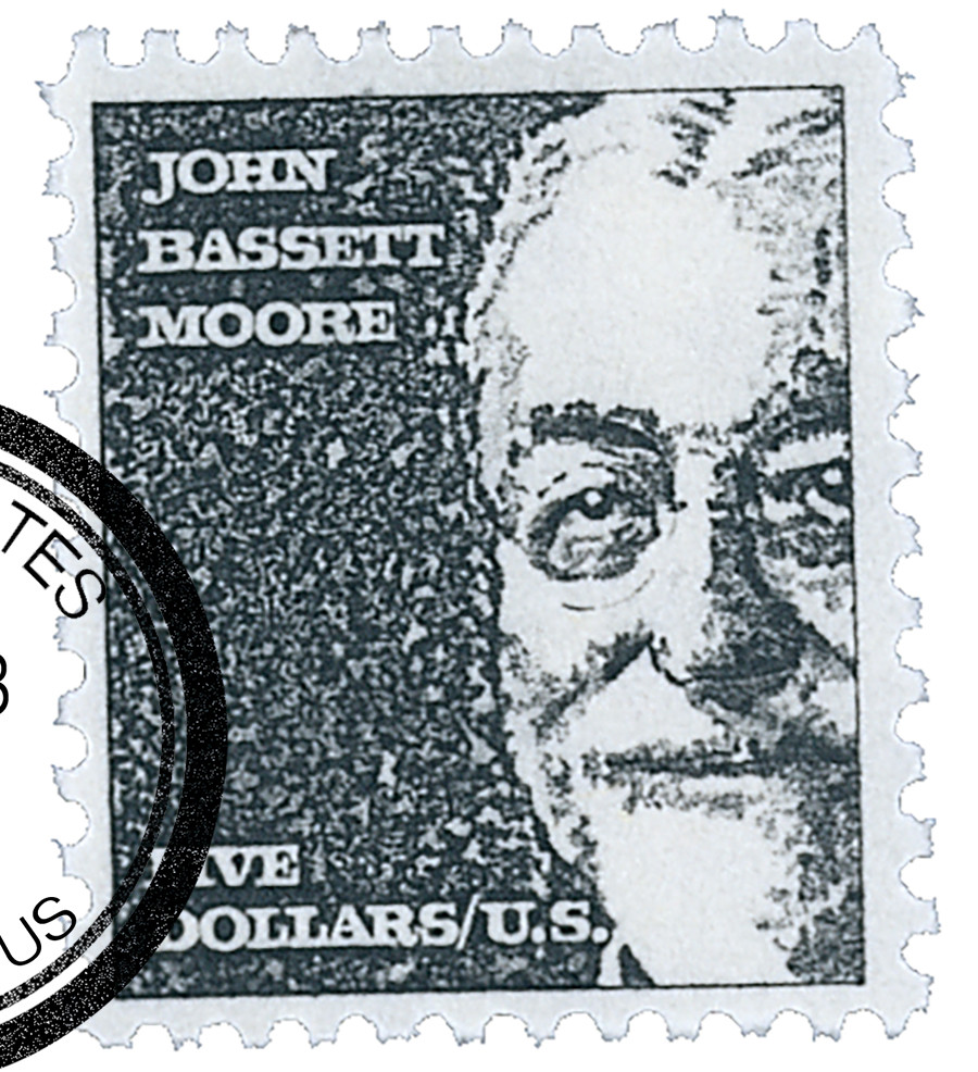 1295 - 1966 $5 Prominent Americans: John Bassett Moore - Mystic Stamp  Company
