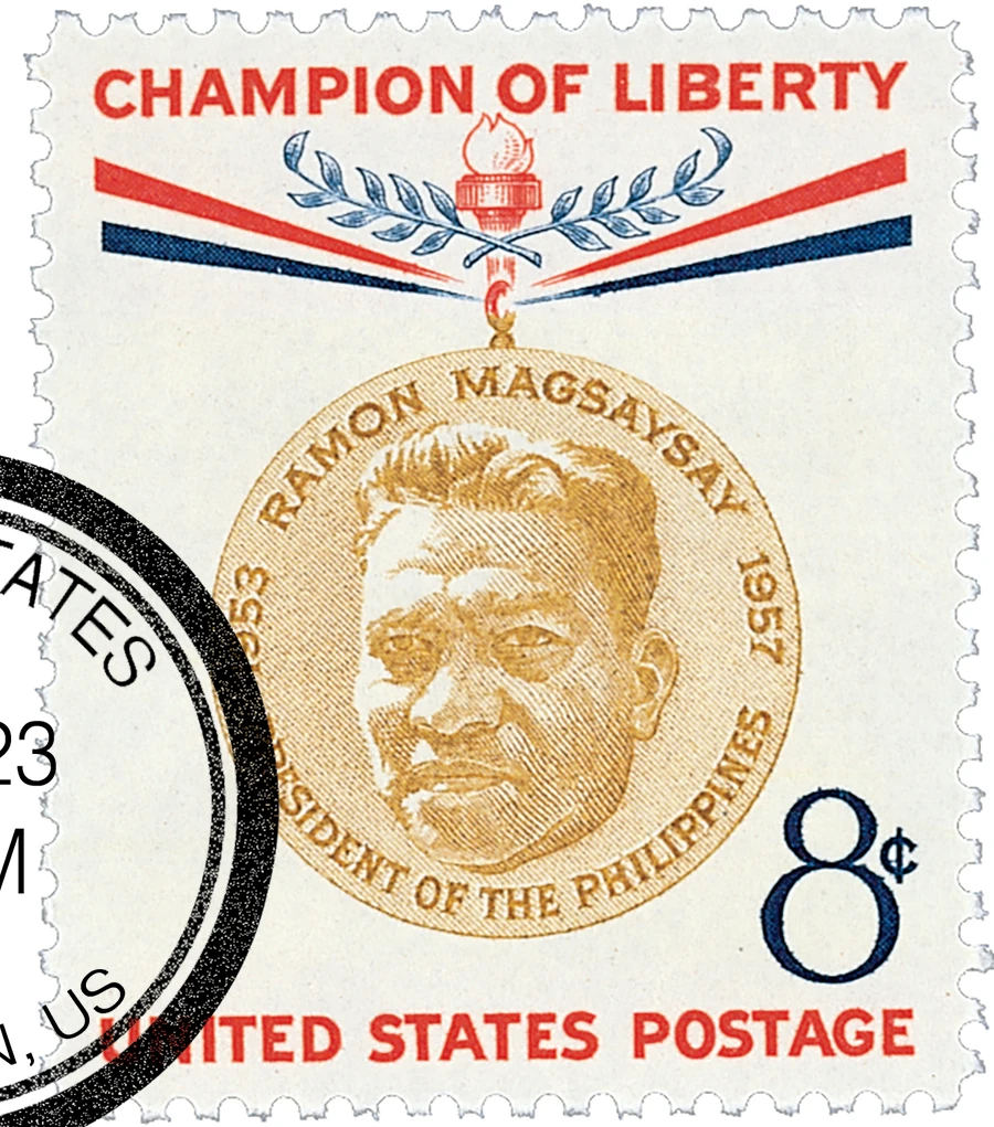 1096 - 1957 8c Champions of Liberty: Ramon Magsaysay - Mystic