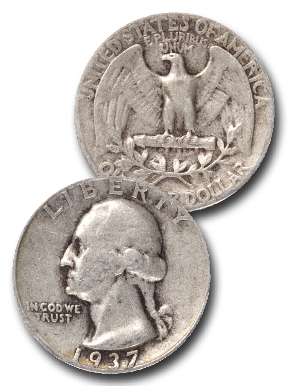 CQ-937 - 1937 George Washington Silver Quarter - Mystic Stamp Company