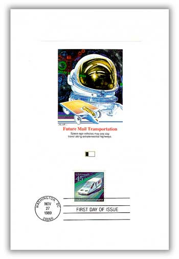 55784 - 1989 Hovercraft Proofcard - Mystic Stamp Company