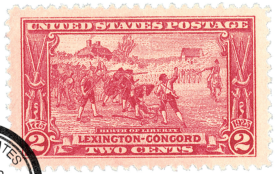 618 - 1925 2c Birth of Liberty, Carmine Rose - Mystic Stamp Company