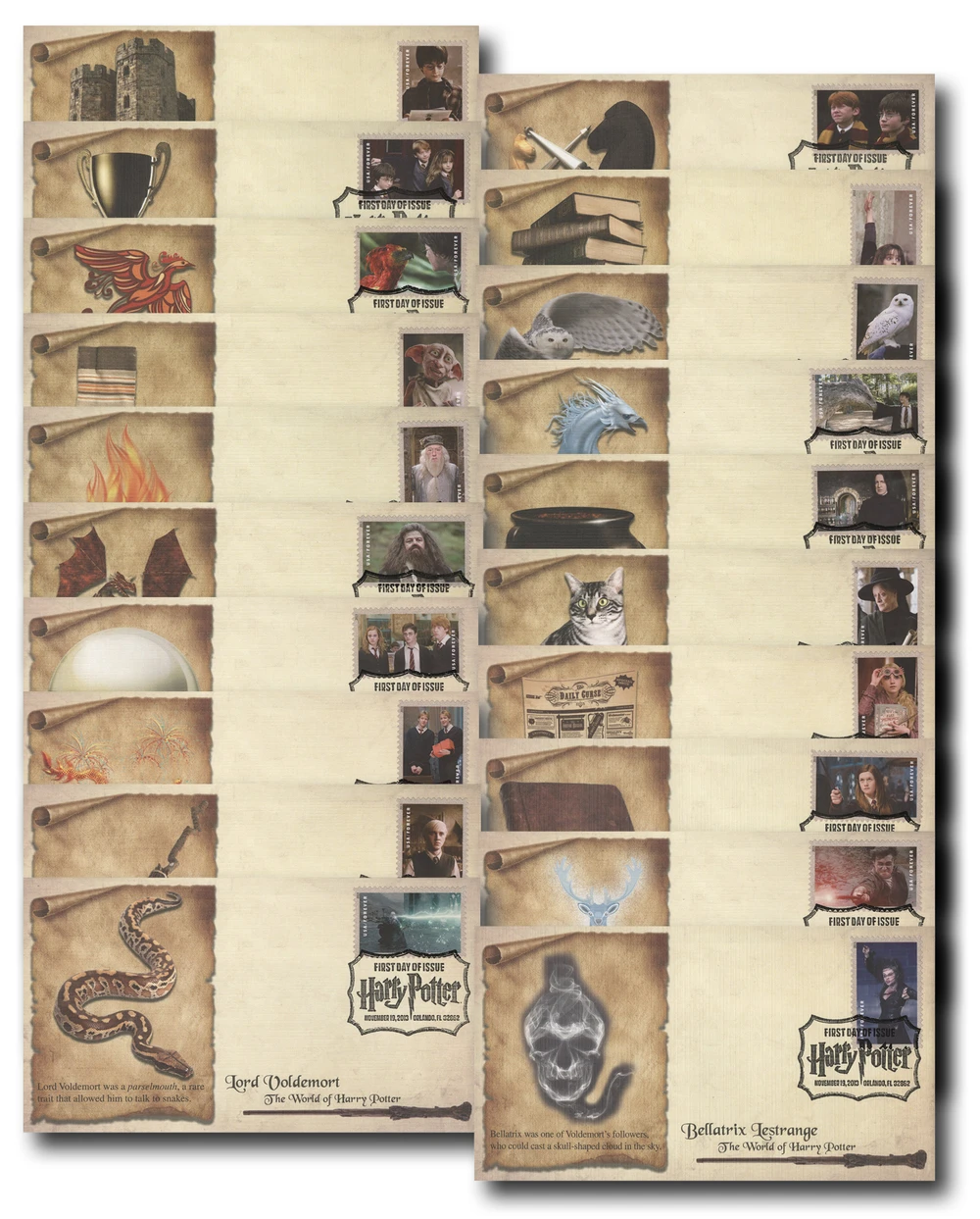 ポッターページ Scott #BK307 (4828a-4844a) Harry Potter Booklet of