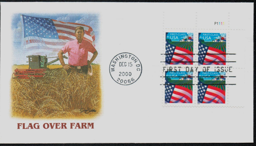 325983 -- Fleetwood First Day Cover (Plate Block) -- First Day Cover