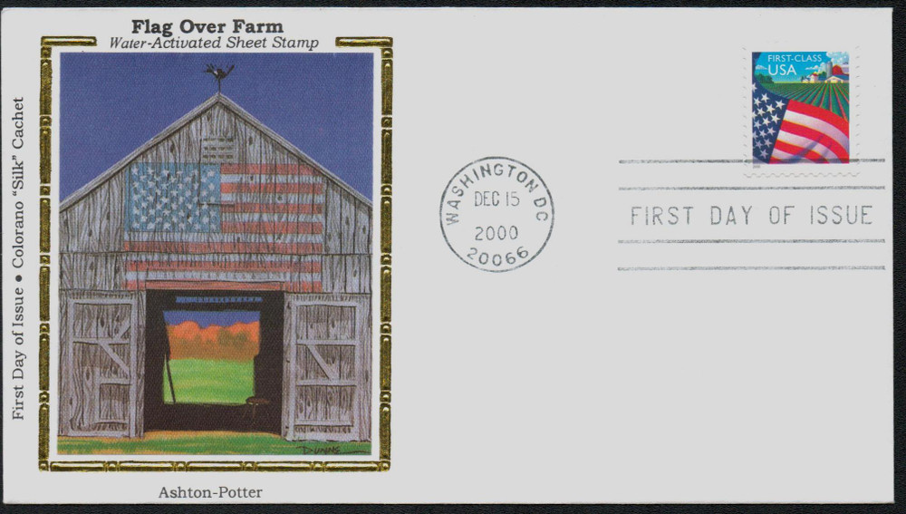 496565 -- Colorano Silk First Day Cover -- First Day Cover