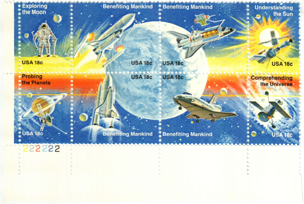 1912-19 - 1981 18c Space Achievement - Mystic Stamp Company