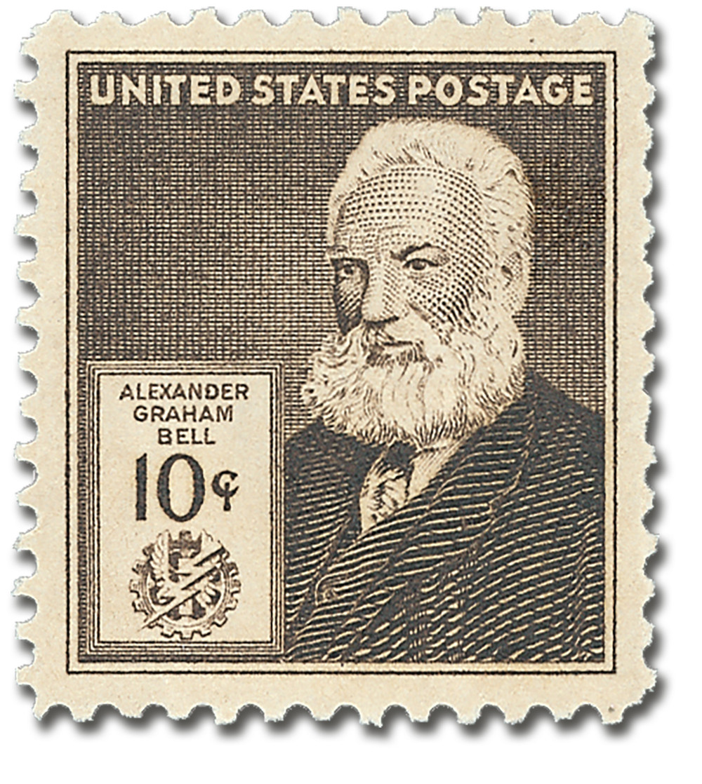 893 - 1940 10c Famous Americans Series: Alexander Graham Bell