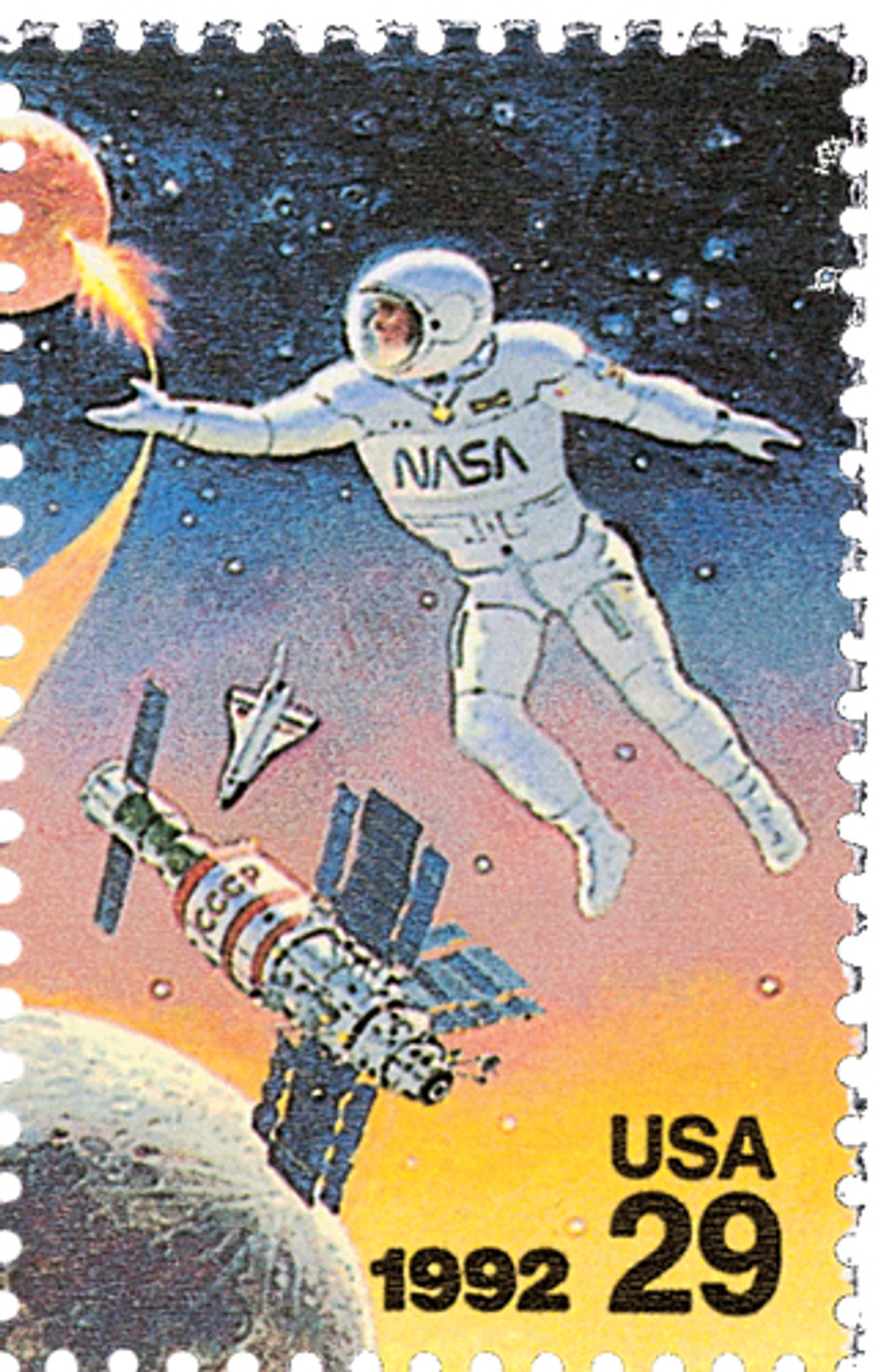 2632 - 1992 29c Space Accomplishments: US Astronaut - Mystic