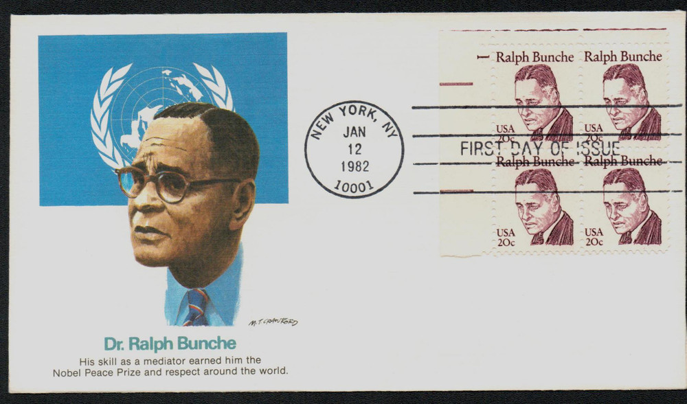 307961 -- Fleetwood First Day Cover (Plate Block) -- First Day Cover