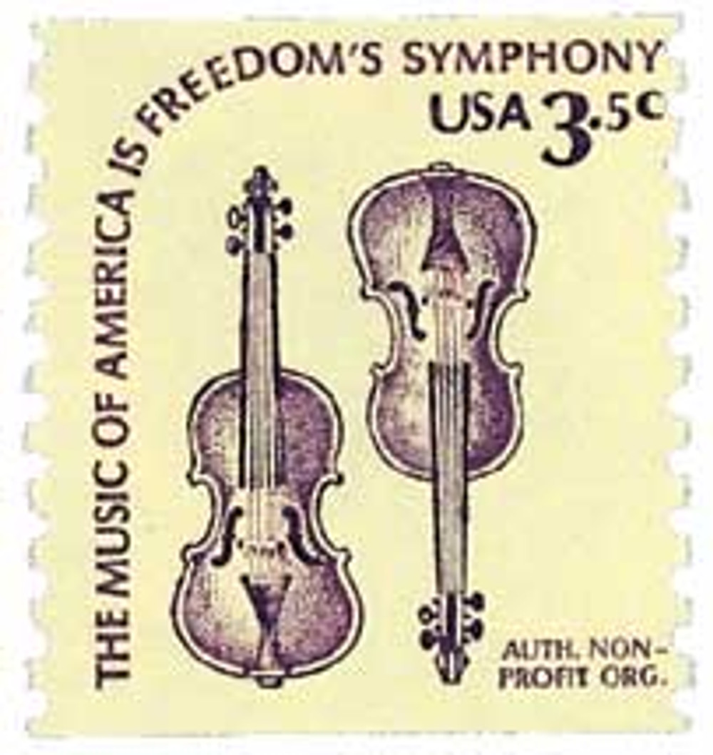 最高の品質 1813 - 1980 3.5c Violins, coil - Mystic Stamp Company その他