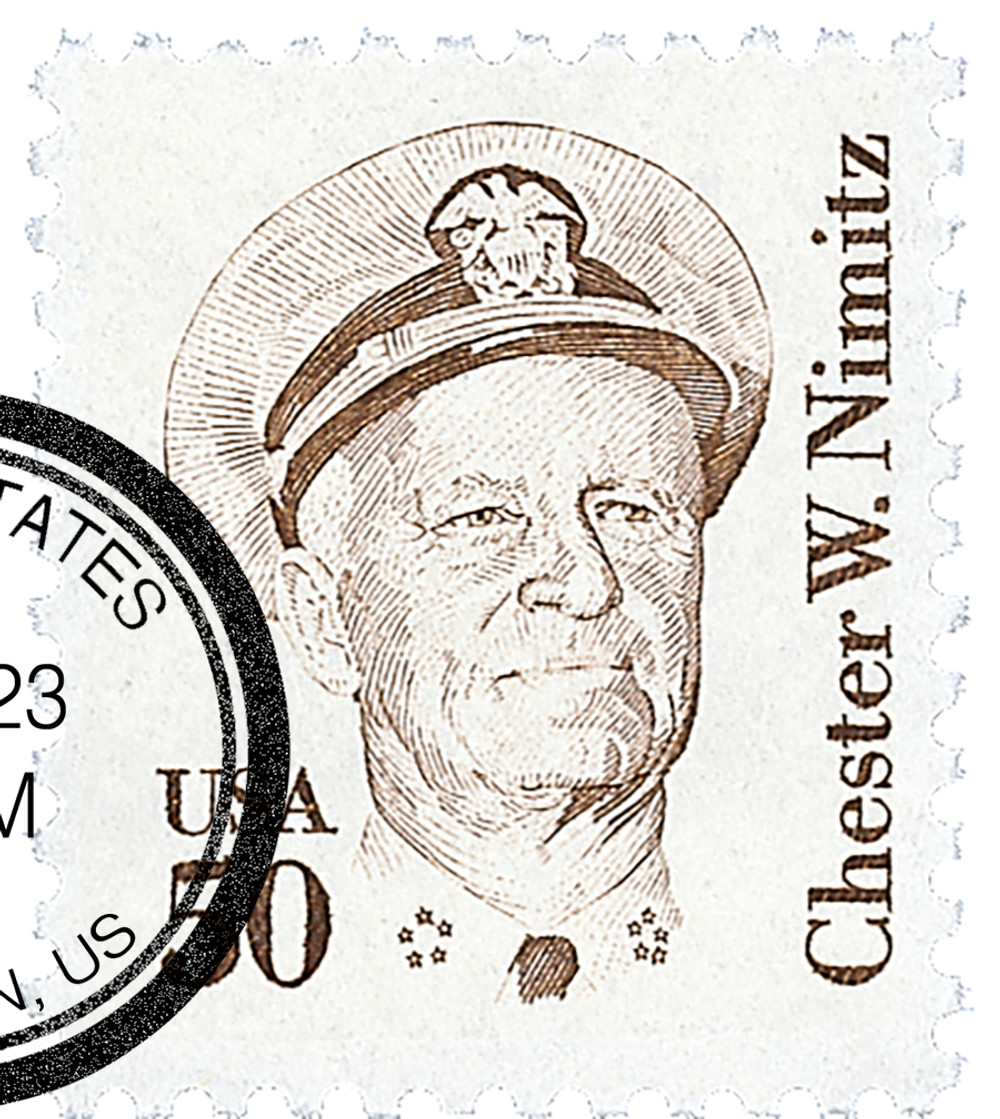 1869 - 1985 50c Great Americans: Chester W. Nimitz - Mystic