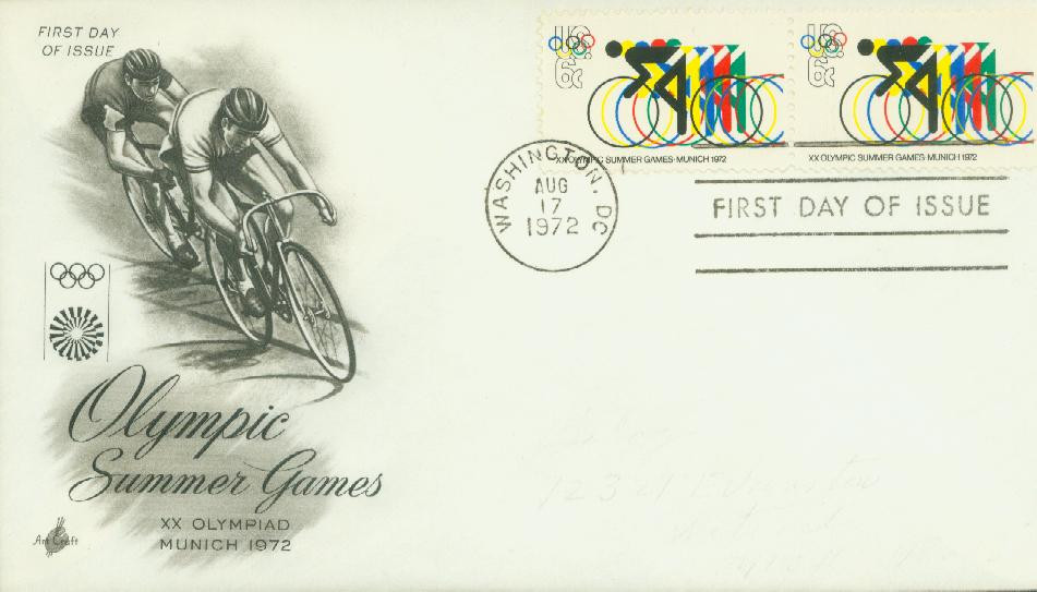 1460 - 1972 6c 20th Summer Olympic Games - Mystic Stamp Company