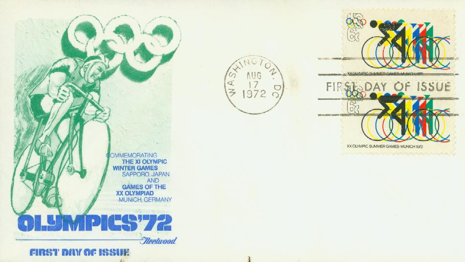 1460 - 1972 6c 20th Summer Olympic Games - Mystic Stamp Company