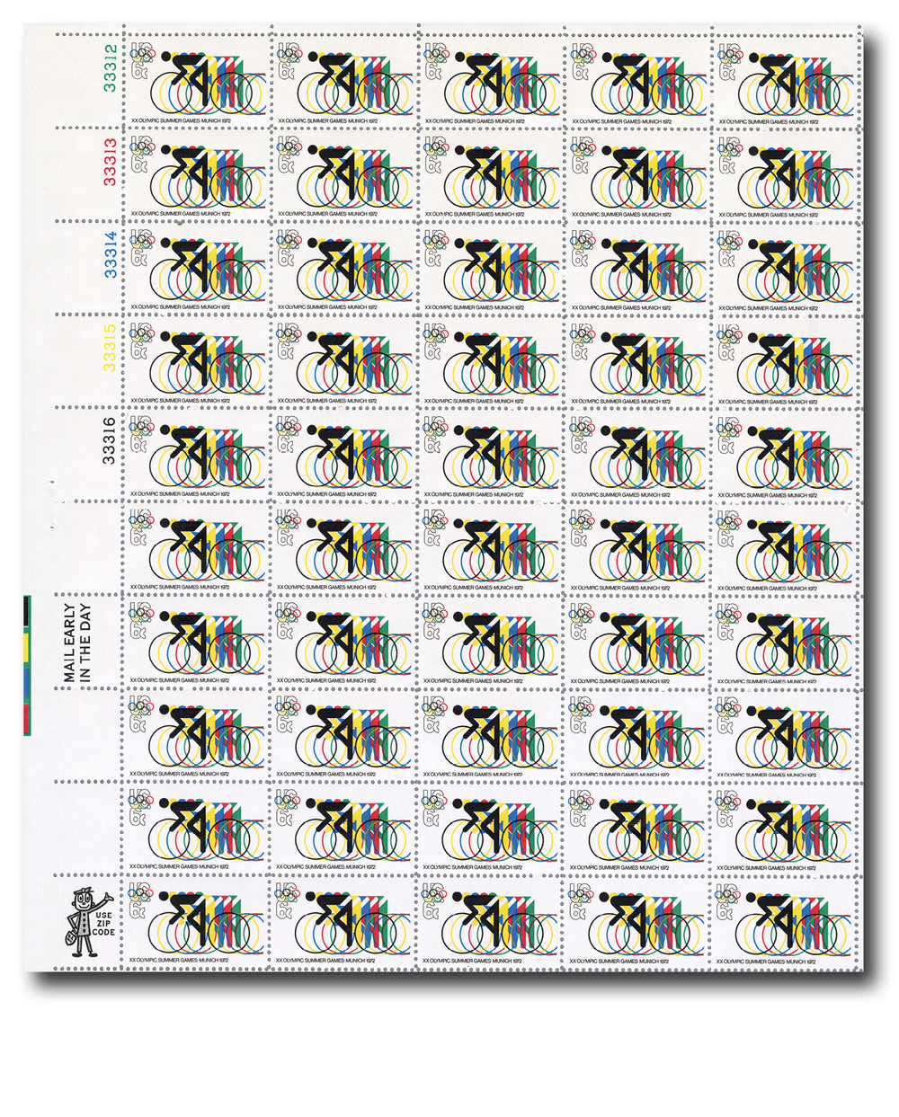 1460 - 1972 6c 20th Summer Olympic Games - Mystic Stamp Company