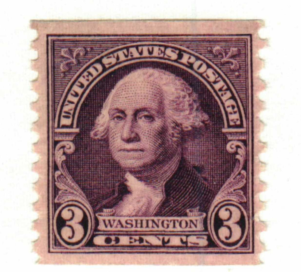 721 - 1932 3c Washington, Purple, Perf. 10 Vertically - Mystic  display picture 1