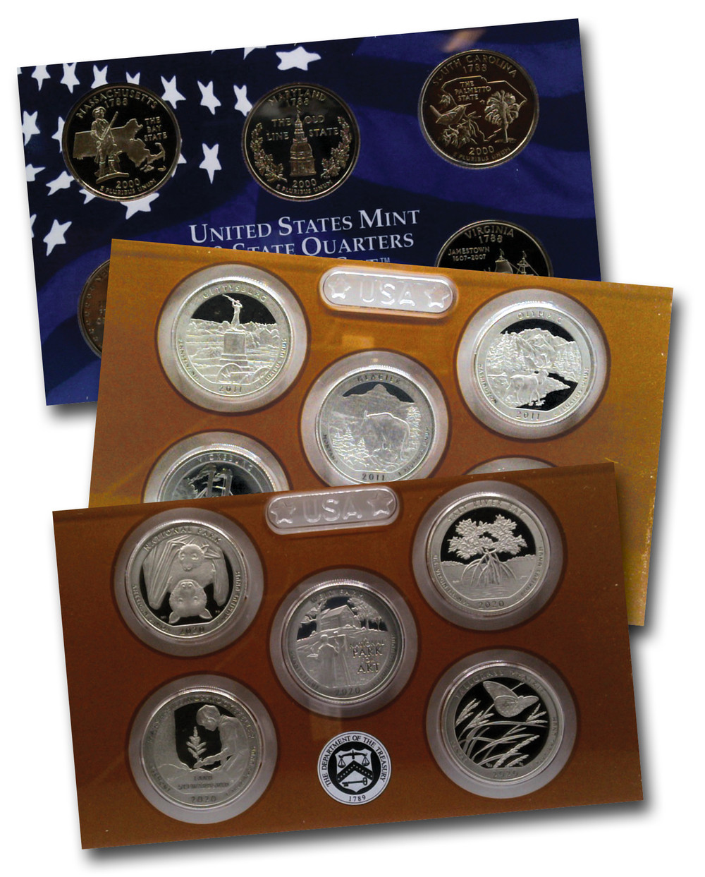 MCN052 - 15 Different Quarter Proof Sets - Mystic Stamp Company