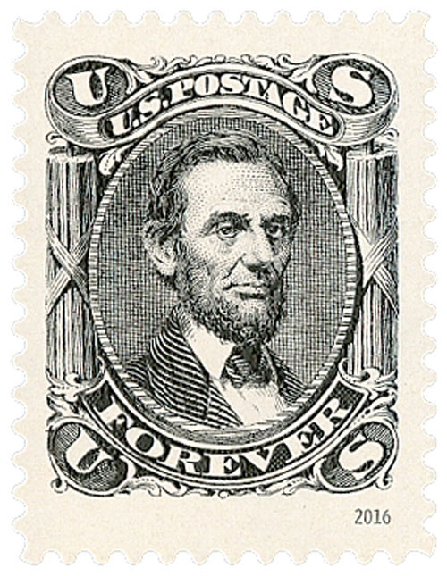 希少です！リンカーン 5079e - 2016 First-Class Forever Stamp - Classics Forever: 1866